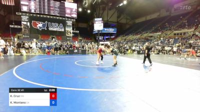 144 lbs Cons 32 #1 - Kelsey Cruz, Minnesota vs Kaylin Montano, California