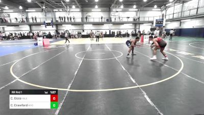 160A lbs Rr Rnd 1 - Cristian Gioia, Yale Street vs Christopher Crawford, Wyoming Seminary