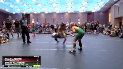 70 lbs Round 1 (4 Team) - Baylor Walthemath, Nebraska Queens Of The Corn 3 vs AnaLena Thrash, MO Outlaws Black