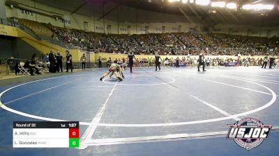 80 lbs Round Of 32 - Aiden Hillis, Norman Grappling Club vs Luke Gonzales, Randall Youth Wrestling Club