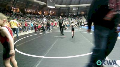 46 lbs Round Of 16 - Breckon Milburn, Powerhouse Wrestling vs Dugan Allen, Barnsdall Youth Wrestling