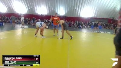 190-191 lbs Round 3 - Colt Miller, Lena/Bonduel vs Dylan Van Gundy, Cameron