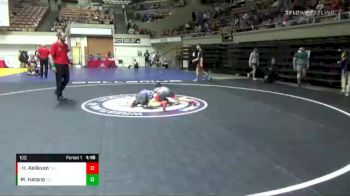 100 lbs Round 3 - Henry Aslikyan, International Sport Union (ISU) vs Mas Hatano, Mad Dawg Wrestling Club