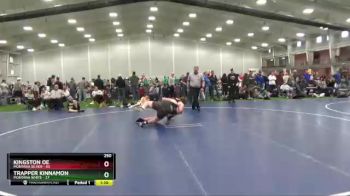 250 lbs Round 4 (6 Team) - Trapper Kinnamon, Montana White vs Kingston Oe, Montana Silver