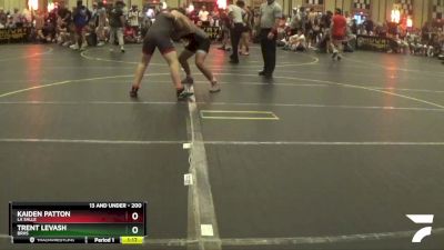 200 lbs Round 2 - Kaiden Patton, La Salle vs Trent Levash, BRHS