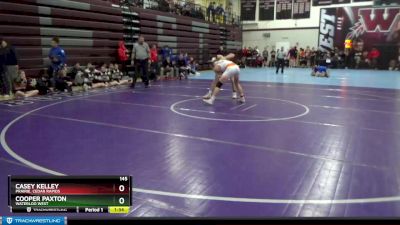 145 lbs 1st Place Match - Cooper Paxton, Waterloo West vs Casey Kelley, Prairie, Cedar Rapids