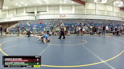 97 lbs Semifinal - Zachary Donalson, Threestyle Wrestling Of Oklahoma vs Jaxson Boucher, Michigan Grappler Training Center