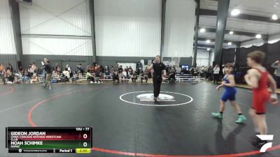 77 lbs 2nd Place Match - Gideon Jordan, CNWC Concede Nothing Wrestling Club vs Noah Schimke, NWWC