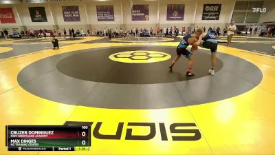 100 lbs Round 3 - Max Dinges, M2 Training Center vs Cruzer Dominguez, MWC Wrestlilng Academy