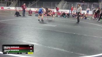 W 164 lbs Round 3 (3 Team) - Melissa Barradas, Indiana vs Teegan Sulentich, Iowa