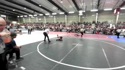 70 lbs Rr Rnd 1 - Jalen Pacheco, Wolfpack Wrestling Academy vs Tyrann Gallegos, Mcwc