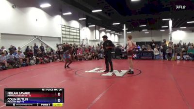 125 lbs Placement Matches (16 Team) - Nolan Savage, Pennsylvania Blue vs Colin Rutlin, Missouri Red