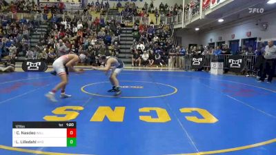 121 lbs Semifinal - Cael Nasdeo, Williamsport vs Luke Lilledahl, Wyoming Seminary