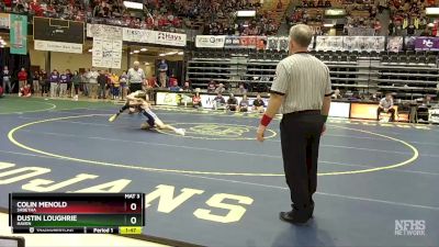 138 lbs Quarterfinal - Colin Menold, Sabetha vs Dustin Loughrie, Haven