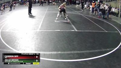 110 lbs Cons. Round 4 - Oscar Brown, Scottsbluff Wrestling Club vs Cameron Sipp, 2TG