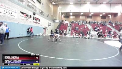 94 lbs Round 3 - Brigg Morrill, Fighting Squirrels WC vs Teagan Navarro, Bulldog Wrestling Club