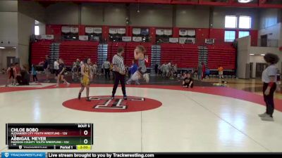 12U - 115 lbs Round 3 (4 Team) - Chloe Bobo, Alexander City Youth Wrestling - 12U vs Abbigail Meyer, Madison County Youth Wrestling - 12U