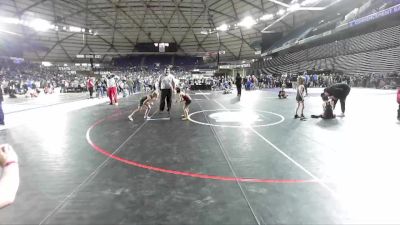 62 lbs Cons. Round 3 - Liberty Owen, Ferndale Force Wrestling Club vs Dash Lopez, White River Hornets Wrestling Club