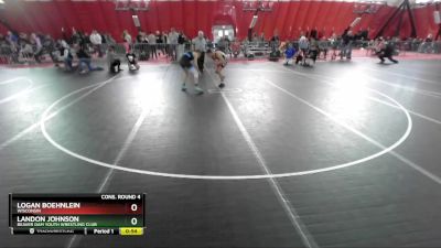 113 lbs Cons. Round 4 - Landon Johnson, Beaver Dam Youth Wrestling Club vs Logan Boehnlein, Wisconsin