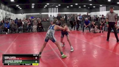 70 lbs Round 1 (8 Team) - Dominick Sindone, Dundee Wrestling (MI) vs Ezra Cappa, Death Squad Wrest (IN)