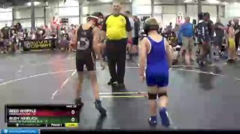 82 lbs Round 1 (6 Team) - Jaxson Roberts, American Gladiators-Blue vs Reed Whipple, Indiana Outlaws