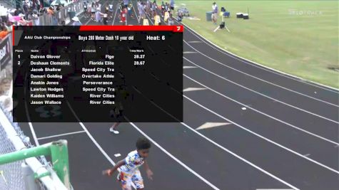 Youth Boys' 200m, Semi-Finals 6 - Age 10