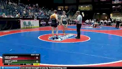 3A-150 lbs Champ. Round 1 - Brett Lance, Adairsville vs Levi Ledford, LaFayette