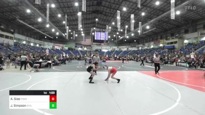 95 lbs Consi Of 8 #2 - Adam Sias, Pomona Elite vs Jordan Simpson, Athlos WC