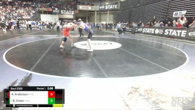 2A 160 lbs Cons. Round 3 - Blaise Cross, Rogers (Spokane) vs Alex Anderson, Prosser