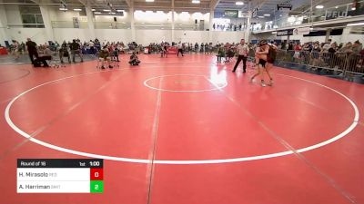 136 lbs Round Of 16 - Hayden Mirasolo, Red Roots WC vs Alex Harriman, Smitty's Wrestling Barn