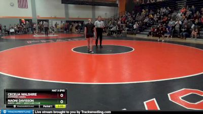 GJ-1 lbs Round 2 - Cecelia Walshire, Hammerin Hawks vs Naoni Davisson, North Liberty Wrestling Club