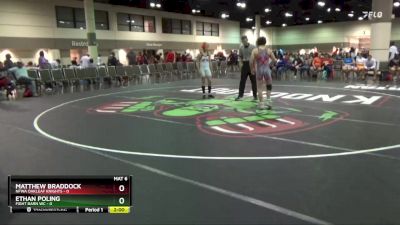 106 lbs Round 3 (6 Team) - Matthew Braddock, NFWA Oakleaf Knights vs Ethan Poling, Fight Barn WC