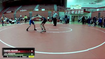 90 lbs 5th Place Match - Lou Keneson, Midwest Regional Training Center vs Parker Wehmer, North Posey Wrestling Club