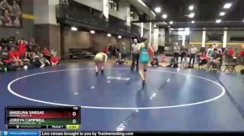 118 lbs Round 3 (3 Team) - Angelina Vargas, Missouri Gold vs Jordyn Campbell, Nebraska Vipers Red