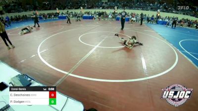 55 lbs Consolation - Carter Deschaines, Borger Youth Wrestling vs Perry Dodgen, Wesley Wrestling Club