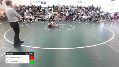 120 lbs Final - Kevin Kasperowski, Xavier vs Nick Savarese, Simsbury