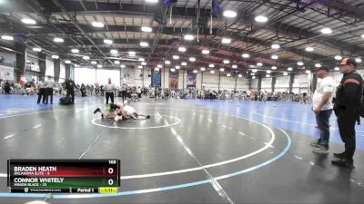 105 lbs Rd# 6- 9:00am Saturday Final Pool - Connor Whitely, Minion Black vs Braden Heath, Oklahoma Elite