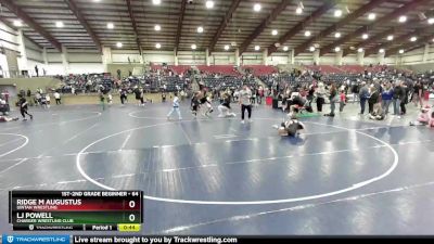 64 lbs Cons. Semi - Lj Powell, Charger Wrestling Club vs Ridge M Augustus, Uintah Wrestling