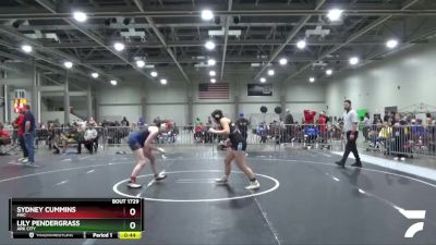 140 lbs Cons. Round 2 - Lily Pendergrass, Ark City vs Sydney Cummins, MAC