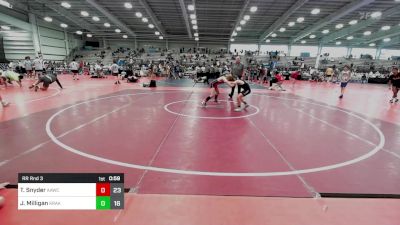 95 lbs Rr Rnd 3 - Tristan Snyder, All American Wrestling Club vs JT Milligan, Kraken