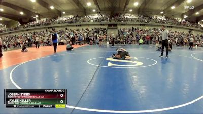 95 lbs Champ. Round 2 - Joseph Sykes, Monett Youth Wrestling Club-AA vs Jaylee Keller, Blue Pride Wrestling Club-AAA