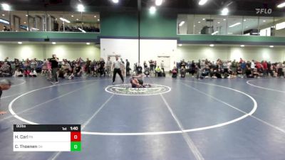 80 lbs Quarterfinal - Hunter Carl, PA vs Connor Thoenen, OH