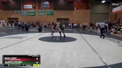 197 lbs Cons. Round 2 - Isaac Lopez, Mt. San Antonio College vs Gilberto Solorio, Modesto Junior College