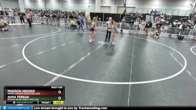 110 lbs Cons. Semi - Sofia Ferran, Golden Bears Wrestling Club vs Madison Heinzer, Daniel Cormier Wrestling Club