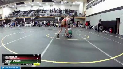 106 lbs Cons. Round 1 - Keegan Carson, Indiana vs Kole Butler, Castle Wrestling Club