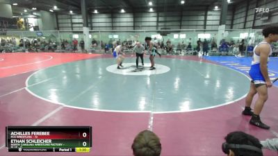 120 lbs Round 1 (4 Team) - Achilles Ferebee, FCA WRESTLING vs Ethan Schleicher, NORTH CAROLINA WRESTLING FACTORY - BLUE