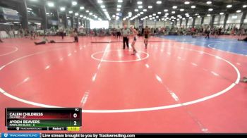 92 lbs Rd# 2 10:30am Friday - Calen Childress, Cali Red vs Ayden Beavers, Maryland BLACK