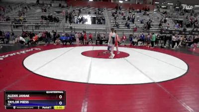 59 lbs Quarterfinal - Alexis Janiak, IL vs Taylor Miess, CO