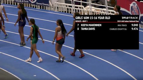 Youth Girls' 60m, Prelims 4 - Age 15-16