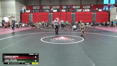 60 lbs Cons. Round 2 - Charlie Brock, Bobcat Wrestling vs Case Collins, Northside Takedown Wrestling C